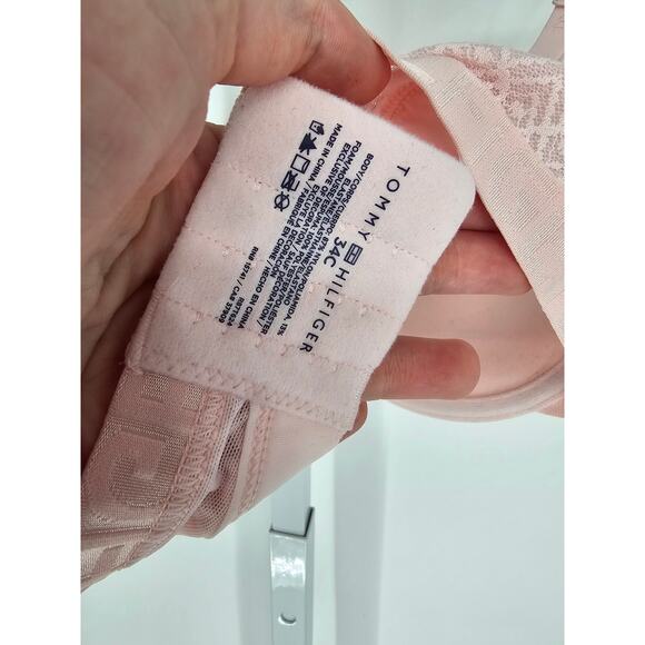 Tommy Hilfiger Womens Sz 34C Lightly Lined Demi Bra Light Pink NEW - Picture 6 of 6